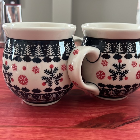 Boleslawiec Set of 2 Polish Handmade Pottery Mug - Picture 5 of 5